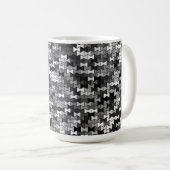 Bocettes en niveaux de gris 15oz Mug (Devant droit)