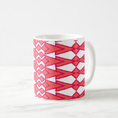 Bocettes rouges et roses Café Mug (Devant droit)