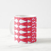 Bocettes rouges et roses Café Mug (Devant gauche)