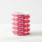 Bocettes rouges et roses Café Mug (Centre)