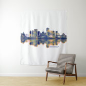 Bocharest Skyline Wandkleed (In situ)