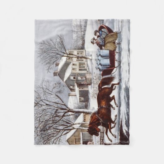 bocht en winterslaap fleece deken (Voorkant)