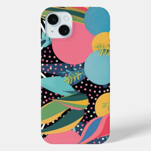 Bochten en stippen met bladeren Case-Mate iPhone case (Achterkant)