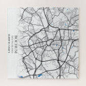 Bochum Deutschland City Map Eenvoudig minimumaanta Legpuzzel (Horizontaal)