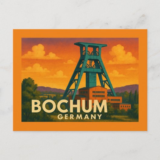 Bochum Germany City Art Briefkaart (Voorkant)