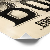 Bock Beer Brewing Co  Antiek Rustige brouwerij Perfect Poster (Hoek)