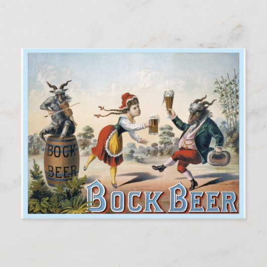 Bock Beer Briefkaart (Voorkant)