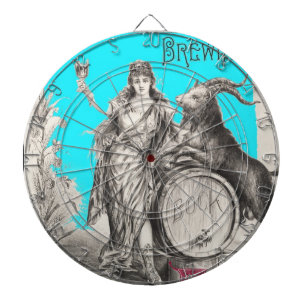 Bock-bier met geitendartboard dartbord