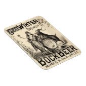 Bock Bierbrouwen Co Lager  Antiek Rustiek Magneet (Rechterzijde)