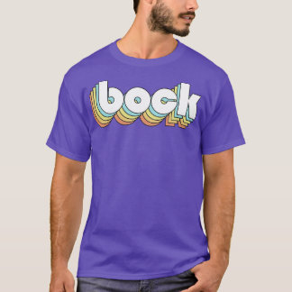 Bock Retro Rainbow Typografie Vervaagd Stijl T-shirt