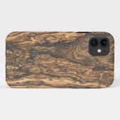 Bocote (bois) Finish iPhone 5 coque (Dos (Horizontal))