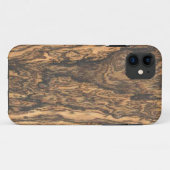 Bocote (bois) Finish iPhone 5 coque (Dos (Horizontal))