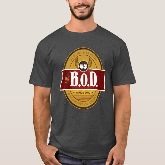 BoD / T-shirt du logo de la pièce et de l'écriture (Devant)