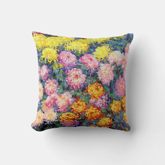 Bod van Chrysanthemums van Monet Kussen (Voorkant)
