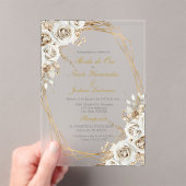 Boda de oro wedding acrylic invitation (In situ (ordinateur de poche))