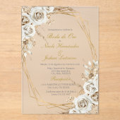 Boda de oro wedding acrylic invitation acryl uitnodigingen (Voorkant)