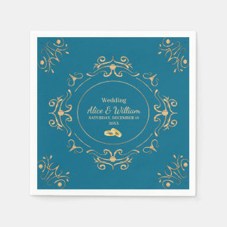 Boda en Azul y Dorado Servet