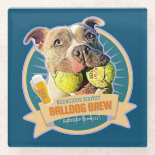 Bodacious Ball dog Beer Label Onderzetter Glazen Onderzetter