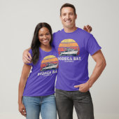 Bodega Bay CA Boating 70 s Retro Boat T-shirt (Unisex)