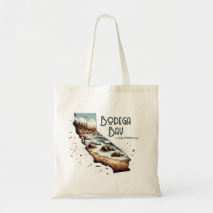 Bodega Bay California Souvenir Gift Tote Bag