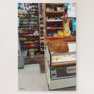 Bodega Cat Poster Jigzaag Puzzle Legpuzzel