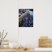 Bodega Marques de Riscal winery, druiven Poster (Keuken)