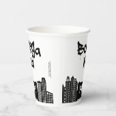 Bodega Mud Coffee Cup - black marker versie Papieren Bekers (Rechts)