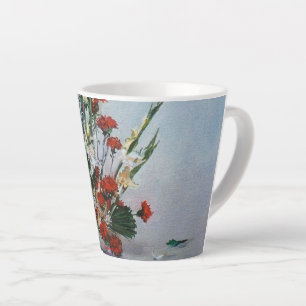 Bodegón de flores latte mok
