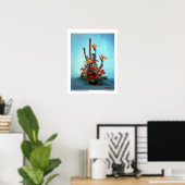 Bodegón de flores/Toch leven bloemen Poster (Thuiskantoor)