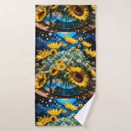 Bodegón Flores y Noche 1 - 001 Badhanddoek