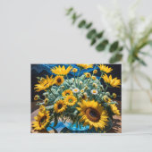 Bodegón Flores y Noche 1 - 001 Feestdagenkaart (Staand voorkant)