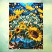 Bodegón Flores y Noche 1 - 001 Raamsticker (Vel 3)