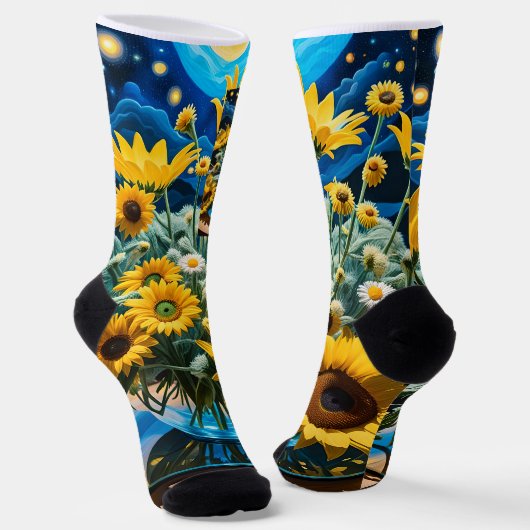 Bodegón Flores y Noche 1 - 001 Sokken (Gebogen)