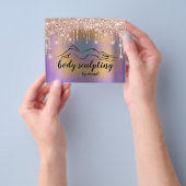 Bodemafvoerriemen Roos Glitter Flyer (Hand)