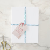 BodemBaby shower Favor/Gift Label Cadeaulabel (Met Touw)