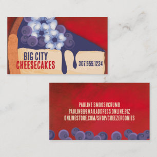 Bodembakkersbruiloft in de bosbessen visitekaartje