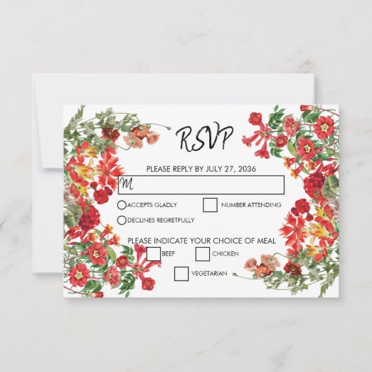 Bodembloemen Bodembeugel RSVP Kaartje (Voorkant)