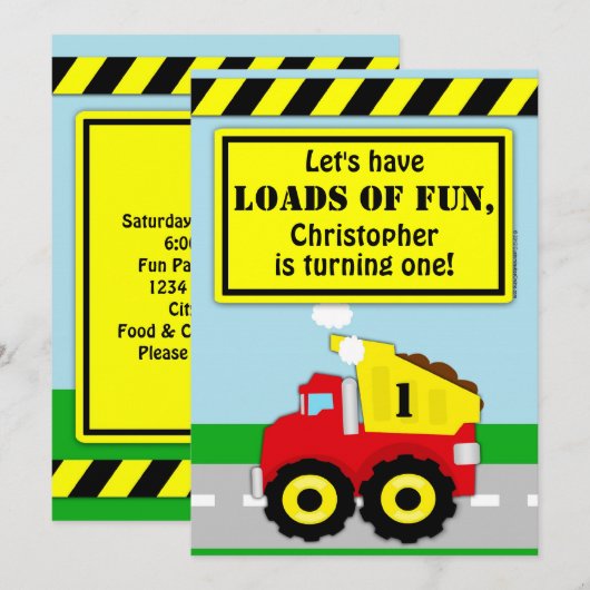 Bodemboeien eerste verjaardag kaart (Voorkant / Achterkant)