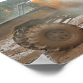 Bodembogging (Mudbogging) Vrachtwagen Poster (Hoek)