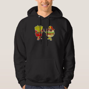Bodembok en bosbessen Trendy Weird Fast Food, dat Hoodie