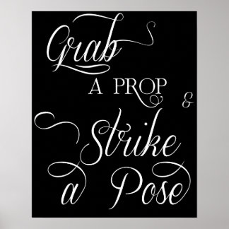 Bodembord voor bruiloft poster