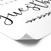 Bodembord voor gasten poster (Hoek)