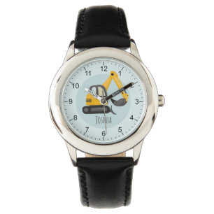 Bodembouwgraafmachine voor jongens horloge