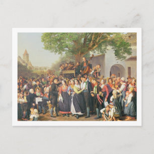 Bodembruiloft in Neder-Oostenrijk (olie op doek) Briefkaart