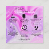 Bodembutter Application Guide Modern Glam Square Vierkante Visitekaartje (Voorkant)