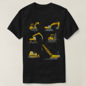 Bodemconstructie zware apparatuur kraan Kinder T-shirt (Design voorkant)