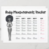 Bodemmetingentracker voor zwarte vrouwen (Voorkant / Achterkant)