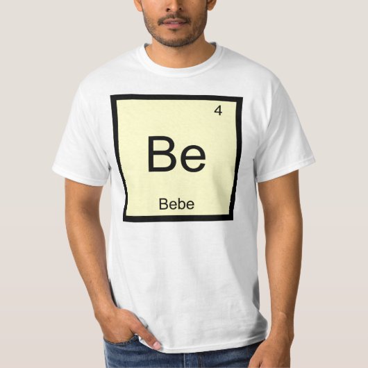 Bodemnaamchemie Element Periodieke Tabel T-shirt (Voorkant)