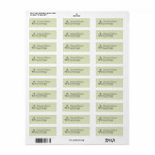 BodemontwerpOPTIES ~30 Lbls 3/4x2 1/4 Etiket (Full Sheet)