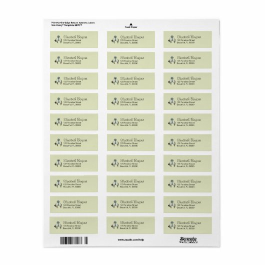  BodemontwerpOPTIES ~30 Lbls 3/4x2 1/4 Etiket (Full Sheet)